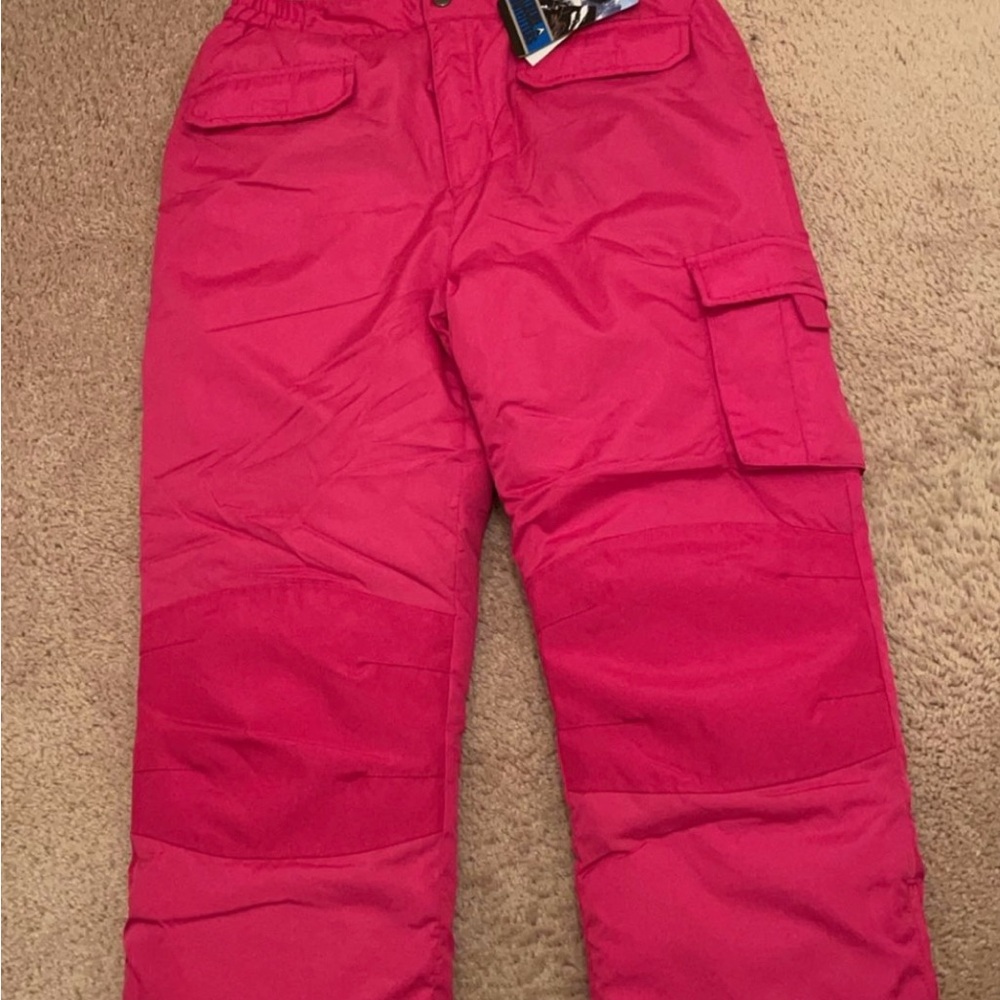 Snow Pant -Kids Pink Cargo Pants